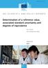 Determination of a reference value, associated standard uncertainty and degrees of equivalence