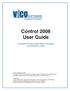 Control 2008 User Guide