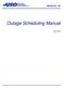 Outage Scheduling Manual