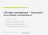 UBI data management Granularity and related considerations