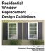 Residential Window Replacement Design Guidelines
