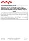 Abstract. Avaya Solution & Interoperability Test Lab