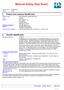 Material Safety Data Sheet