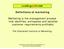 Definitions of marketing. Marketing is the management process that identifies, anticipates and satisfies customer requirements profitably