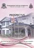 Prospectus of. The Postgraduate Diploma. Health Sector Disaster Management