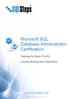 Microsoft SQL Database Administrator Certification
