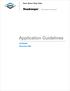 Application Guidelines