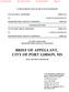 BRIEF OF APPELLANT, CITY OF PORT GIBSON, MS