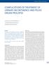 Complications of Treatment of Urinary Incontinence and Pelvic Organ Prolapse