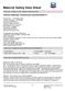 Material Safety Data Sheet