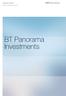 Investor Guide Dated 26 March 2016. BT Panorama. BT Panorama Investments