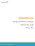 SolarWinds. Database Performance Analyzer. Administrator Guide. Version 10.1