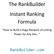 The RankBuilder Instant Ranking Formula