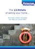 The 13 Pitfalls of selling your home... And how a Seller Advocate can help you avoid them