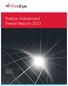 FireEye Advanced Threat Report: 2013