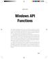 Windows API Functions