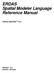 ERDAS Spatial Modeler Language Reference Manual