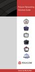 Polycom Networking Solutions Guide