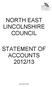 NORTH EAST LINCOLNSHIRE COUNCIL STATEMENT OF ACCOUNTS 2012/13