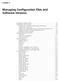 Chapter 5 Managing Configuration Files and Software Versions