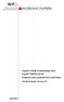 WORKING PAPERS. Export Credit Guarantees and Export Performance. Evidence from Austrian Firm-Level Data. Harald Badinger, Thomas Url