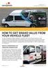 HOW TO GET BRAND VALUE FROM YOUR VEHICLE FLEET