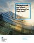 Managing risk and return: What s next for high yield?