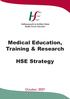 Medical Education, Training & Research. HSE Strategy