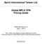 Sprint International Taiwan Ltd. Global MPLS VPN Pricing Guide