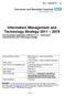 Information Management and Technology Strategy 2011 2015
