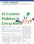 10 Common Problems in Energy Audits