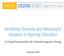 VISIONSERIES. Achieving Diversity and Meaningful Inclusion in Nursing Education. A Living Document from the National League for Nursing