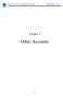 Chapter 5. Other Accounts 5-1