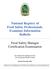 National Registry of Food Safety Professionals Examinee Information Bulletin. Food Safety Manager Certification Examination