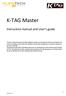 K-TAG Master. Instruction manual and User s guide