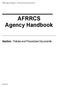 AFRRCS Agency Handbook