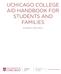 UCHICAGO COLLEGE AID HANDBOOK FOR STUDENTS AND FAMILIES