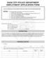 DADE CITY POLICE DEPARTMENT EMPLOYMENT APPLICATION FORM