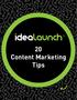 20 Content Marketing Tips