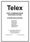 VOICE COMMUNICATIONS INTERCOM SYSTEMS SYSTEM APPLICATIONS