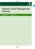 Highway Asset Management Strategy