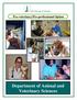 Department of Animal and Veterinary Sciences