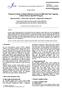 Journal of Engineering Science and Technology Review 6 (5) (2013) 143-148. Research Article