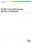 White Paper Server. SUSE Linux Enterprise Server 12 Modules