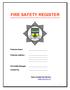 FIRE SAFETY REGISTER. Premises Name: Premises Address: Fire Safety Manager: Contact No. Kerry County Fire Service www.kerrycoco.ie