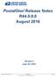 PostalOne! Release Notes R44.0.0.0 August 2016 Version 2 June 30, 2016