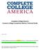 Complete College America Common College Completion Metrics Technical Guide