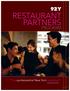 RESTAURANT PARTNERS PROGRAM. The quintessential New York institution. The New York Times
