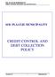 SOL PLAATJE MUNICIPALITY CREDIT CONTROL AND DEBT COLLECTION POLICY