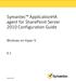 Symantec ApplicationHA agent for SharePoint Server 2010 Configuration Guide